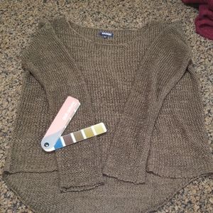 Knit sweater - olive green dark autumn